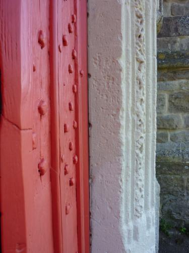 12. Initials and other marks. West doorway.