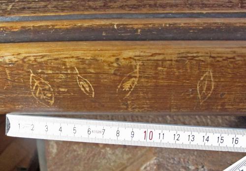 Ipplepen 12. Bench. ?Leaves.