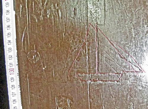 1. Boat with sails, part highlighted. Organ Gallery.