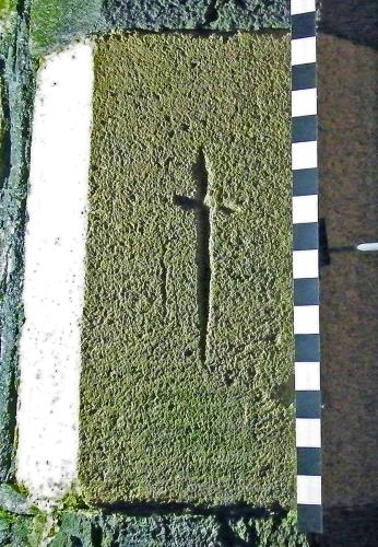1. Cross. South doorway.
