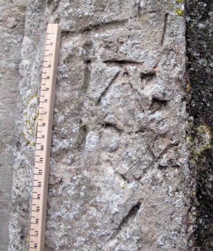 1. Letters I A, I R X. Possible Christogram. Porch.