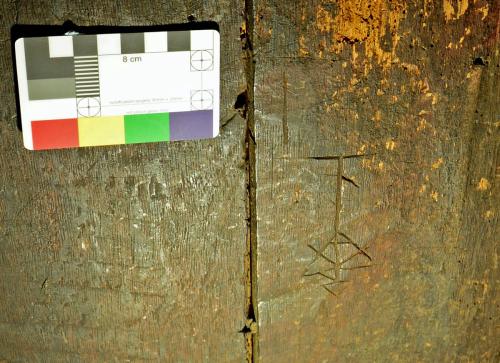 10. Merchants mark type motif. Back of rood screen. 