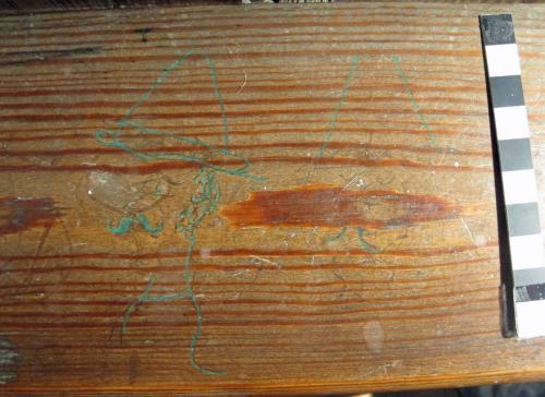 11. ?20th century cartoon characters. Green highlight. Pew bookrest.