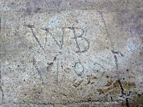 12. Initials WB  ?1782. Tower roof lead.