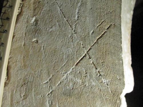 12. Saltire cross.  Rood stair doorway.