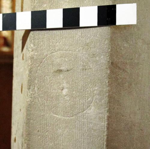 4. Circle. South aisle pier.