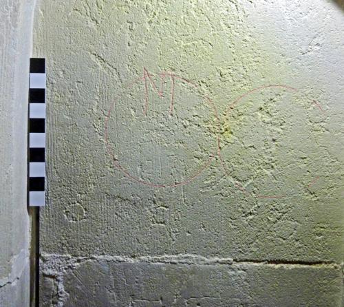 3. Circles and M (highlighted). Tower N. archway.