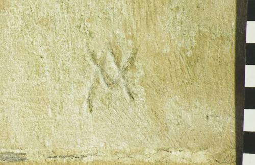 3. Detail of intersecting V  & inverted V. South doorway.