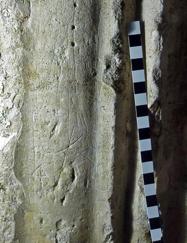 4. Asterisk type mark. North porch.