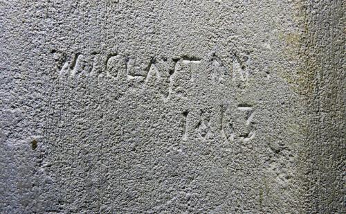 4. W.J. Clayton 1863. North aisle pier.