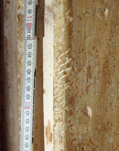 4.  Notches or ladder. South doorway.