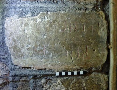 6. Lettering &  other marks (highlighted). Tower S. doorway.