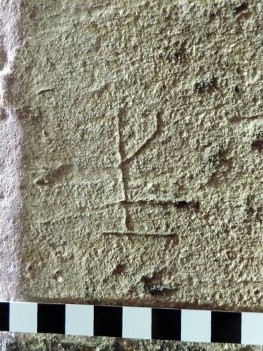 7. Unknown symbol.  ?Masons' mark. Tower stair.