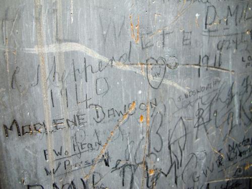 9. Names & dates on side of organ.