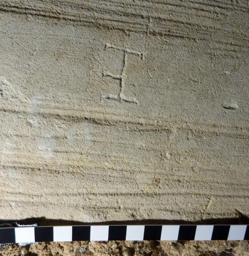 9.  Possible monogram. Clock chamber doorway.