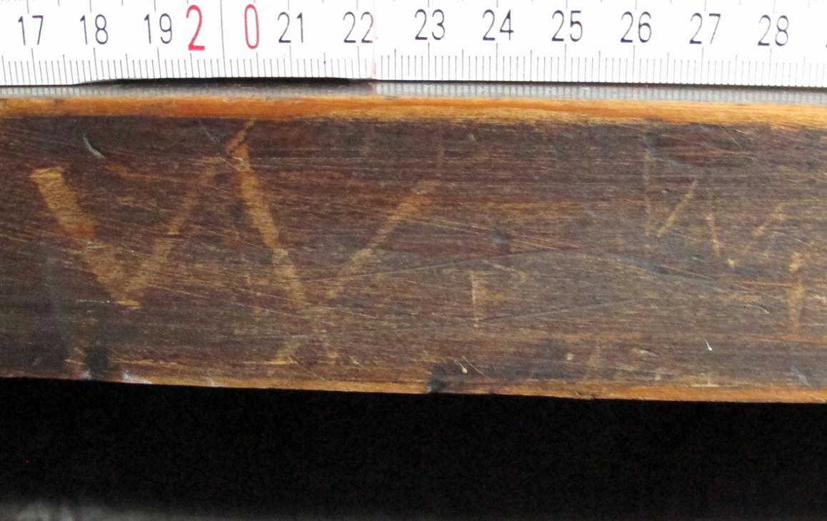 9. W or multiple V's.  North aisle choir stall.