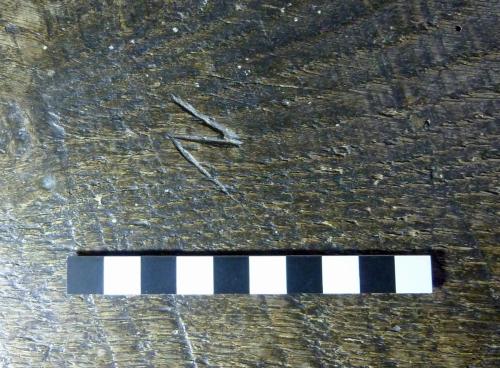 Bondleigh 17. N. row bench. ?Letter N.