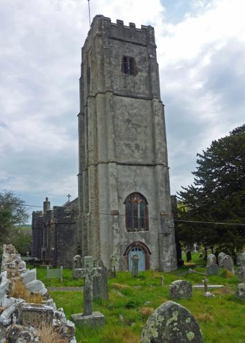 Littlehempston church, from the west.